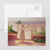 In der Sonne waschen Postkarte (Vorne/Hinten)