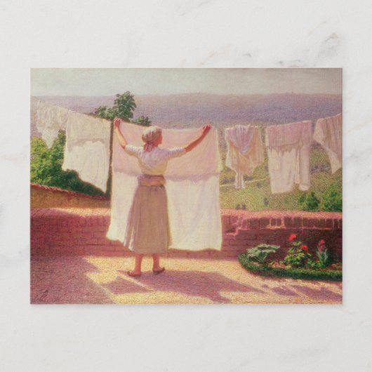 In der Sonne waschen Postkarte (Vorderseite)
