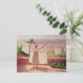 In der Sonne waschen Postkarte (Stehend Vorderseite)