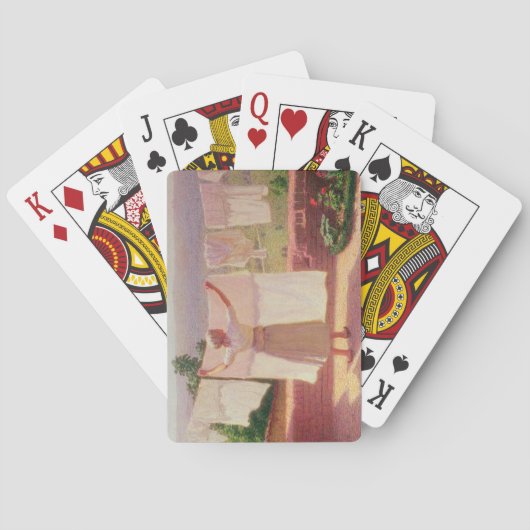 In der Sonne waschen Spielkarten (Rückseite)