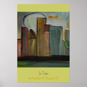 In der Stadt durch Kunst Kims Anderson Poster
