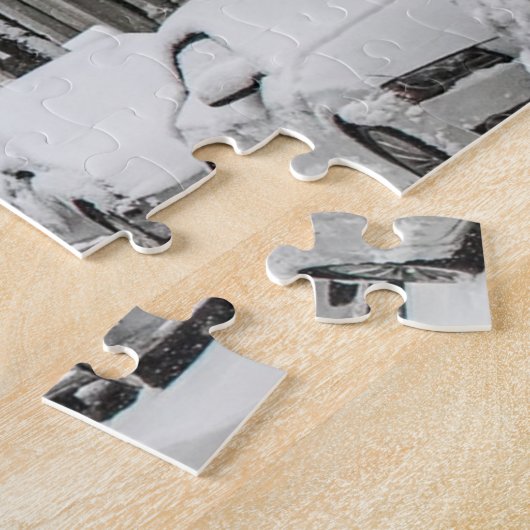 In der Stadt geschneit Puzzle (Seite)