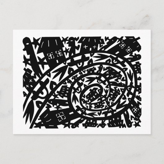 In der Stadt Postkarte (Vorderseite)