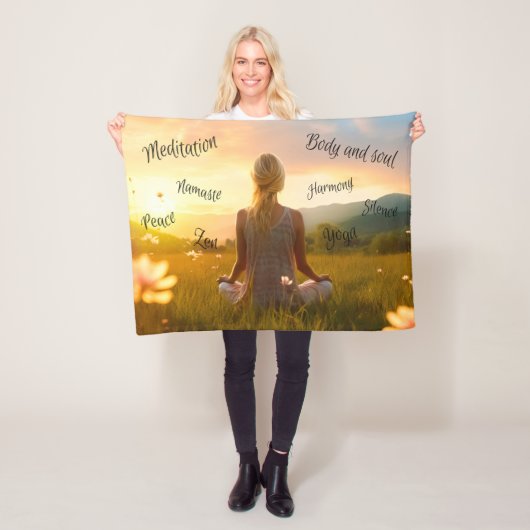 In der Stille der Natur Fleecedecke (Beispiel)