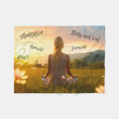 In der Stille der Natur Fleecedecke (Vorderseite (Horizontal))