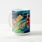 In der Stille gehaltene Tasse (Vorderseite Links)