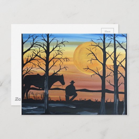 In der Stille Postkarte (Vorne/Hinten)