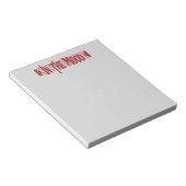 In der Stimmung Notizblock (angewinkelt)