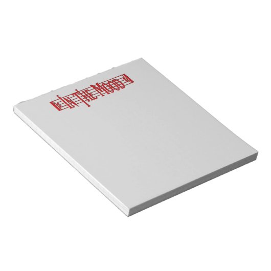 In der Stimmung Notizblock (angewinkelt)