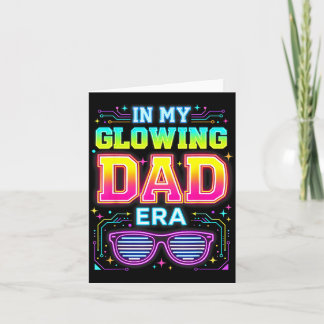 in der strahlenden Dad-Ära Retro Groovy Farbige Vä Karte