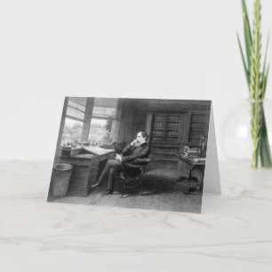 In der Studie von Charles Dickens Feiertagskarte