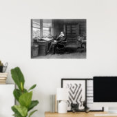 In der Studie von Charles Dickens Poster (Heimbüro)