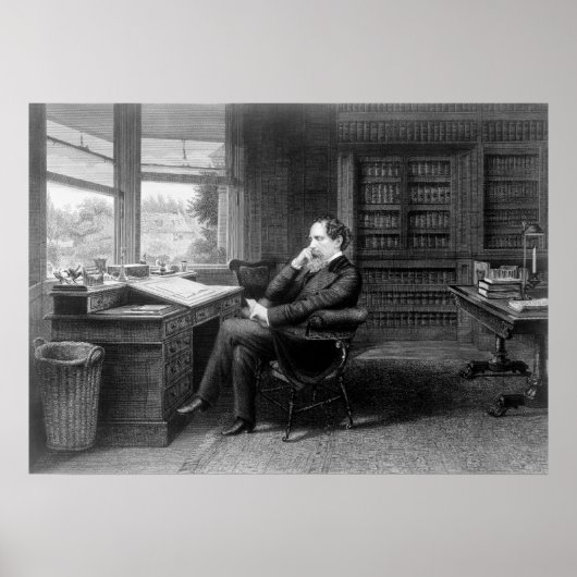 In der Studie von Charles Dickens Poster (Vorne)