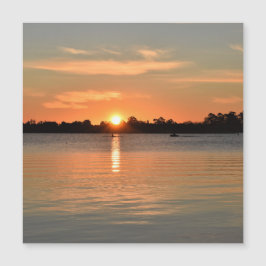 In der Sunset-Magnetkarte gefangen Magnetkarte