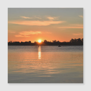 In der Sunset-Magnetkarte gefangen Magnetkarte