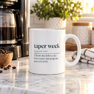 In der Taper-Woche Bitte Seien Sie Geduldig Lustig Kaffeetasse