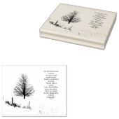 In der trostlosen Briefmarke der Winterkarte Gummistempel (Stempel)