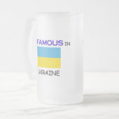 In der UKRAINE bin ich berühmt Mattglas Bierglas (Vorderseite Links)