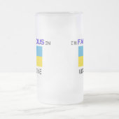 In der UKRAINE bin ich berühmt Mattglas Bierglas (Mittel)