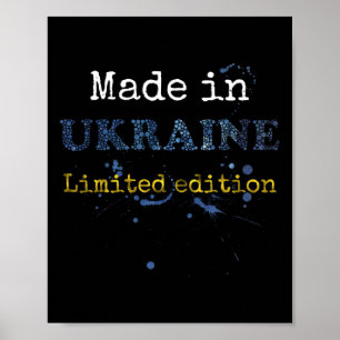In der Ukraine hergestelltes T-Shirt Limitierte Au Poster