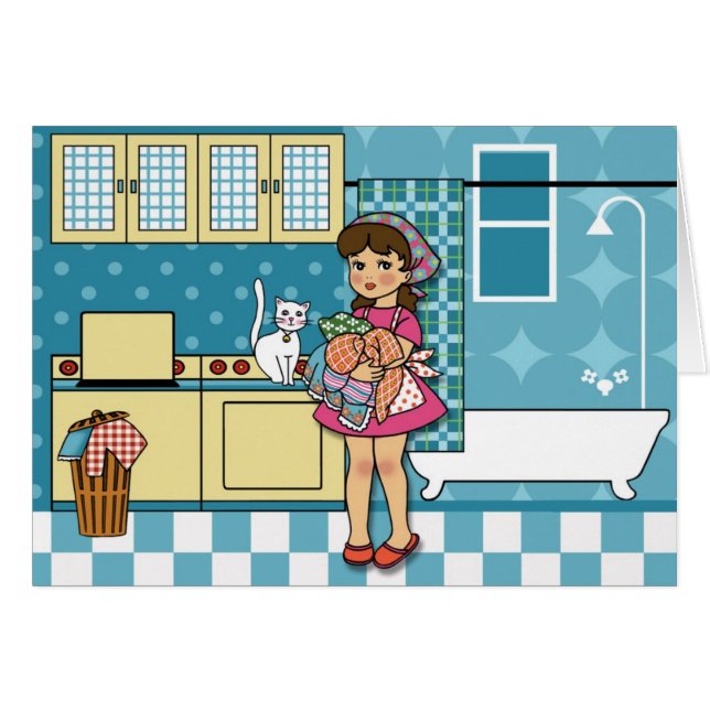 In der Waschküche (Vorderseite (Horizontal))