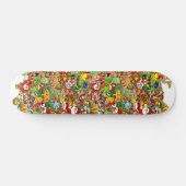 In der Weihnachtsschmelze in die Menge und Skateboard (Horizontal)