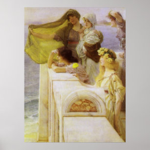 In der Wiege von Aphrodite von Sir Lawrence Alma T Poster