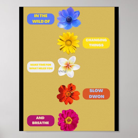 In der Wildnis, Dinge zu ändern. VON SMILE Poster (Vorne)