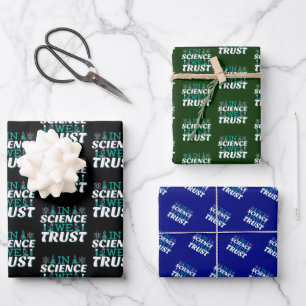 In der Wissenschaft vertrauen wir Zitat - Lehrer Geschenkpapier Set