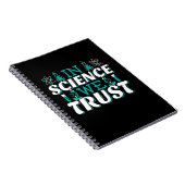 In der Wissenschaft vertrauen wir Zitat - Lehrer Notizblock (Rechte Seite)