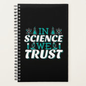 In der Wissenschaft vertrauen wir Zitat - Lehrer Planer (Vorderseite)