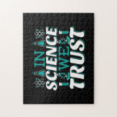 In der Wissenschaft vertrauen wir Zitat - Lehrer Puzzle (Vertikal)