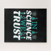 In der Wissenschaft vertrauen wir Zitat - Lehrer Puzzle (Horizontal)