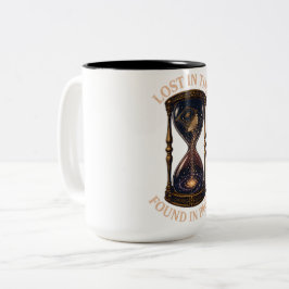 In der Zeit verloren, in den Seiten gefunden Kaffe Zweifarbige Tasse