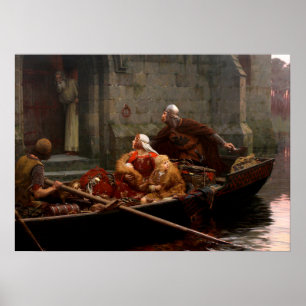 In der Zeit von Peril, c. 1897 von Edmund Leighton Poster