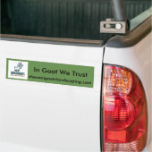 In der Ziege vertrauen wir Autoaufkleber (Auf Lkw)