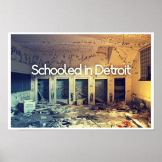 in Detroit ausgebildet Poster