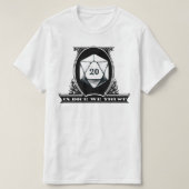 In Dice We Trust - Dungeon D20 Dice Dollar Bill T-Shirt (Design vorne)