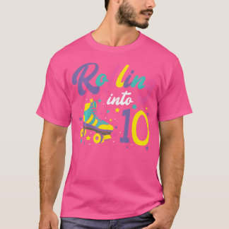 In die 10 Roller Skates 10. Geburtstag Roller T-Shirt