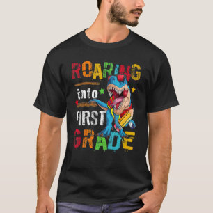 In die 1. Klasse der Dinosaurier-Jungen, Kinder bi T-Shirt