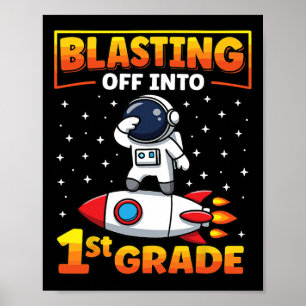 In die 1. Klasse starten Erster Schultag 2 Poster