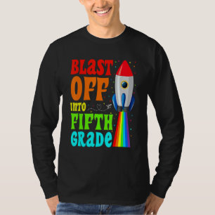 In die 5. Klasse schießen  Frohen ersten Schultag T-Shirt