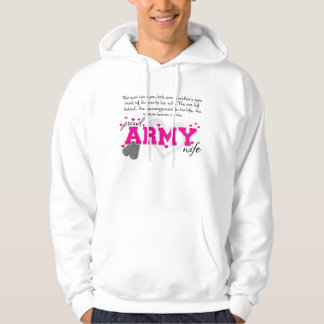 In die Augen eines Soldaten - stolze Armee-Ehefrau Hoodie
