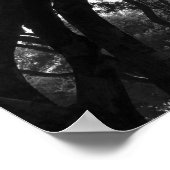 In die Bäume leuchten Poster (Ecke)