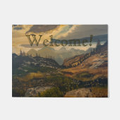 In die Berge, originell von Gary Poling Fußmatte (Vorderseite)