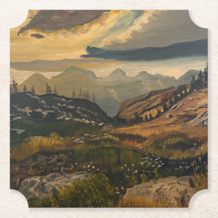 In die Berge, originell von Gary Poling Untersetzer
