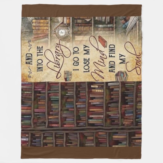 In die Bibliothek I Go Fleece Blanket (Vorderseite)