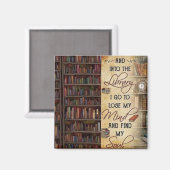 In die Bibliothek Magnet (Vorderseite/Rückseite)