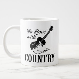 In die Country-Musik verliebt Jumbo-Tasse