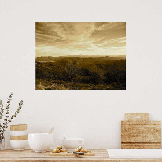 In die Entfernung Poster (Küche)